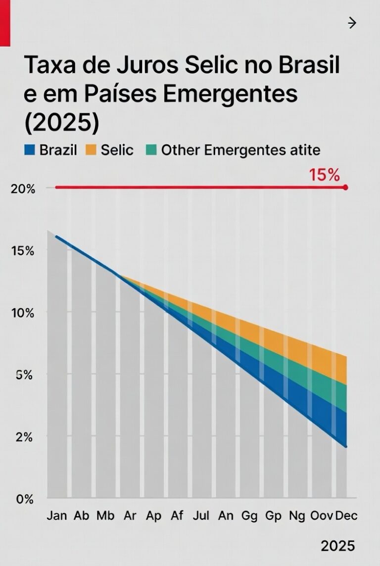 Brasil é o único emergente que não cortou juros em 2025 e mantém Selic em 15%